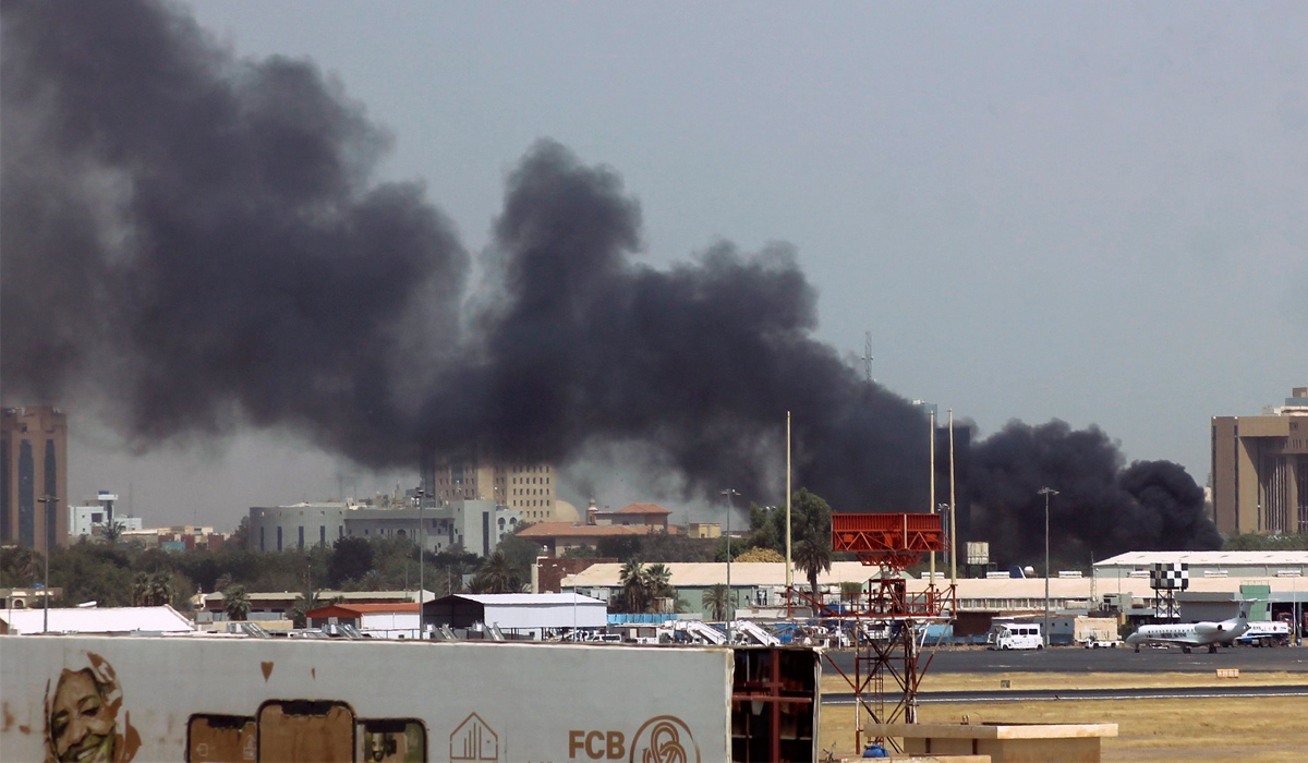 Saudi plane hit by gunfire in Sudan unrest: airline